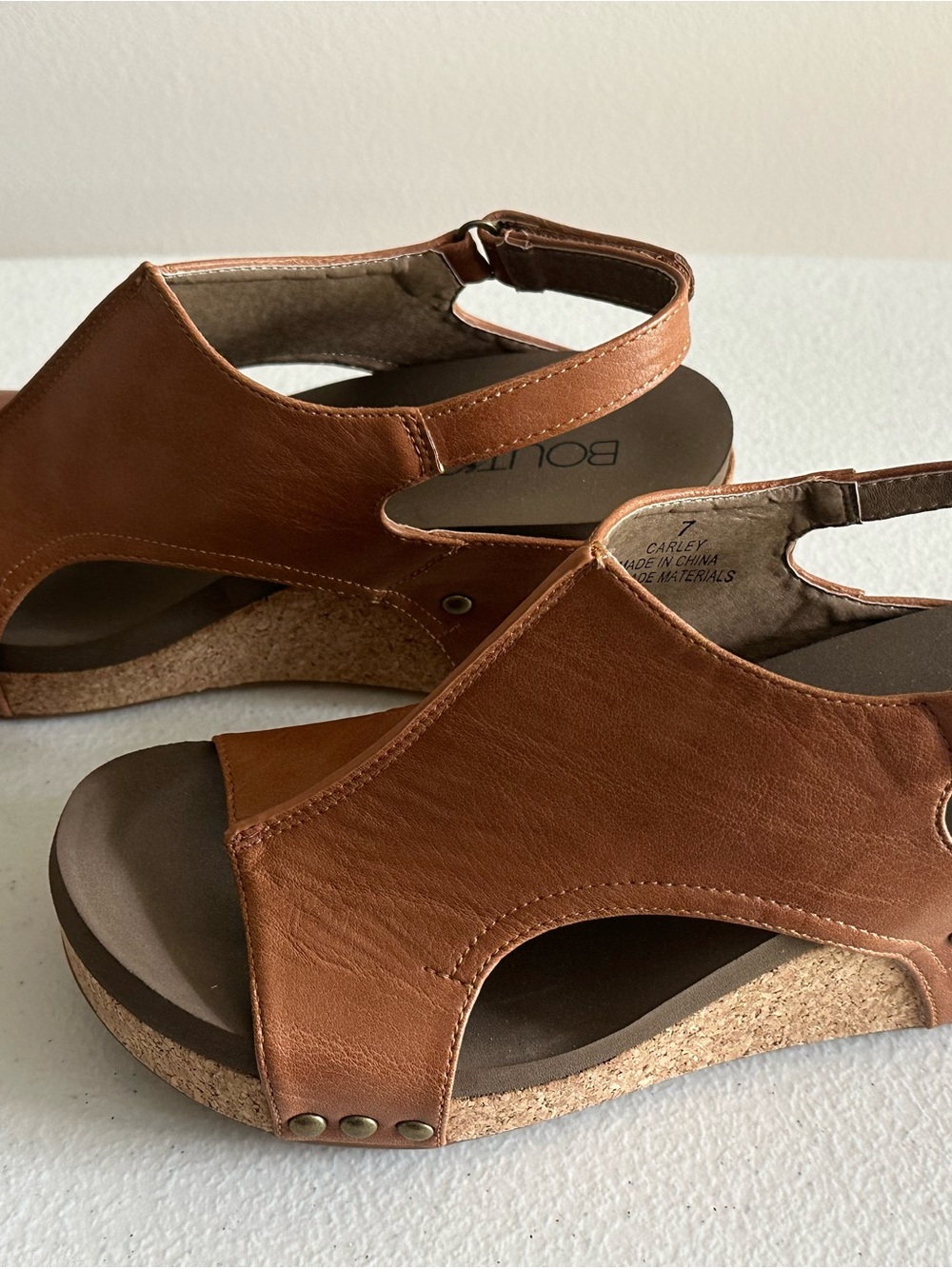 Corkys Brown  Cork Wedge Sandals
